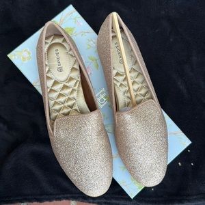 Birdies the Sterling Slip On Size 8 brand new with dust bag in Gold Dust color